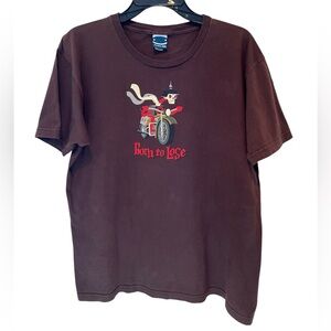 Vintage 2004 Gama-Go “Born to Lose” Skeleton Graphic Tee Y2K Made in USA - Large